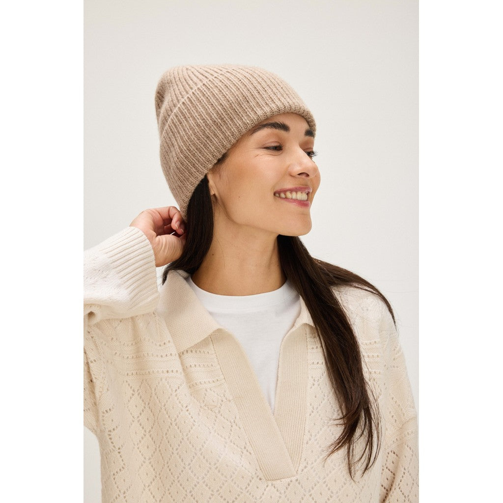 Fold Rib Cap - Hat - Mink – Davida Cashmere