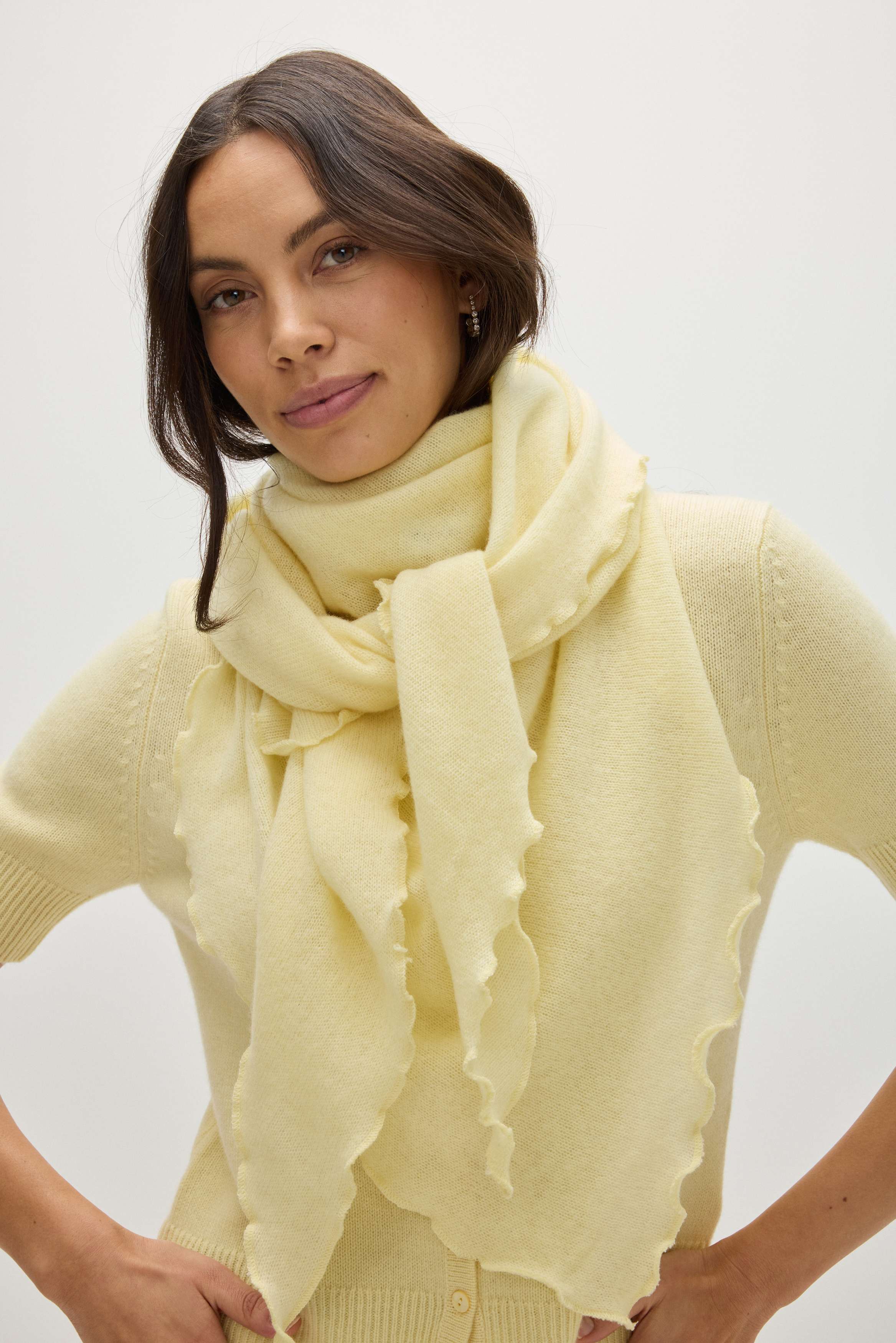 Triangle Scarf - Scarf - Citrus – Davida Cashmere
