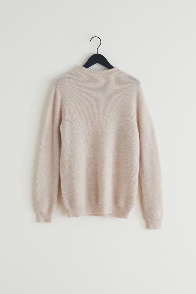 Rib Funnel Neck Sweater