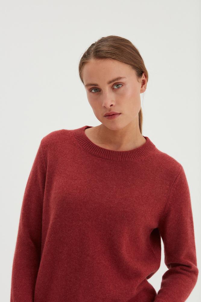 Straight O-neck Sweater