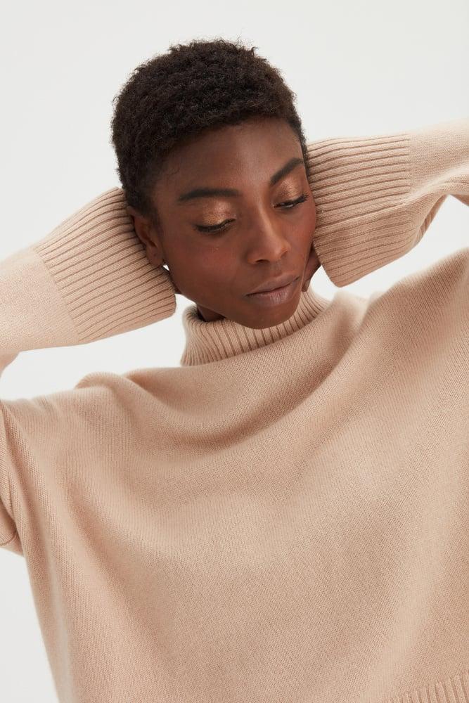 Chunky Roll Neck Sweater