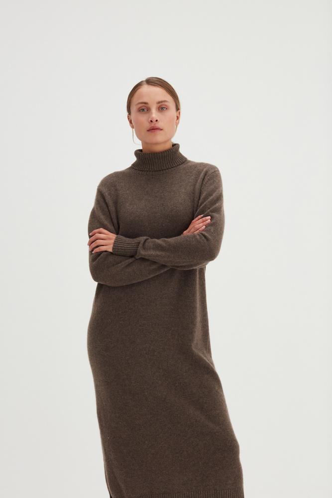 Chunky Roll Neck Dress