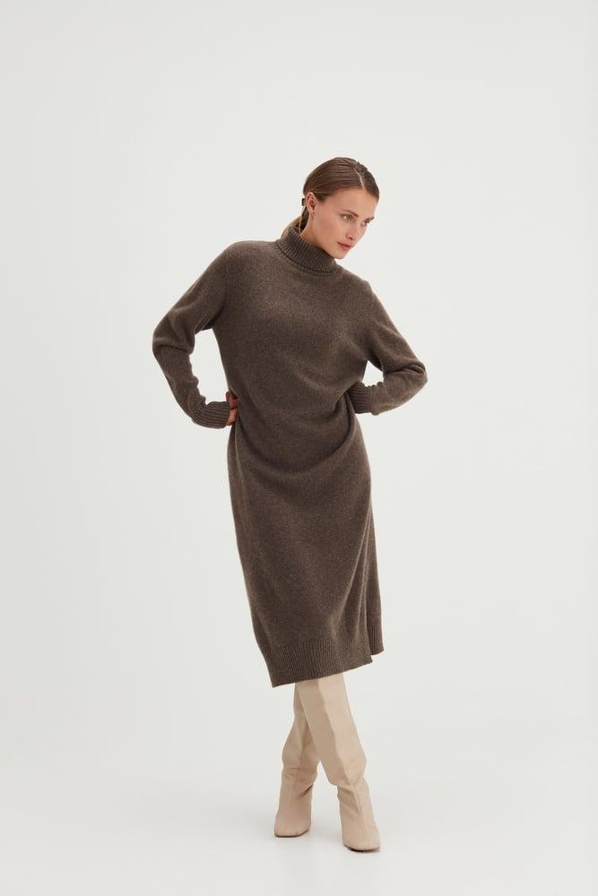 Chunky Roll Neck Dress