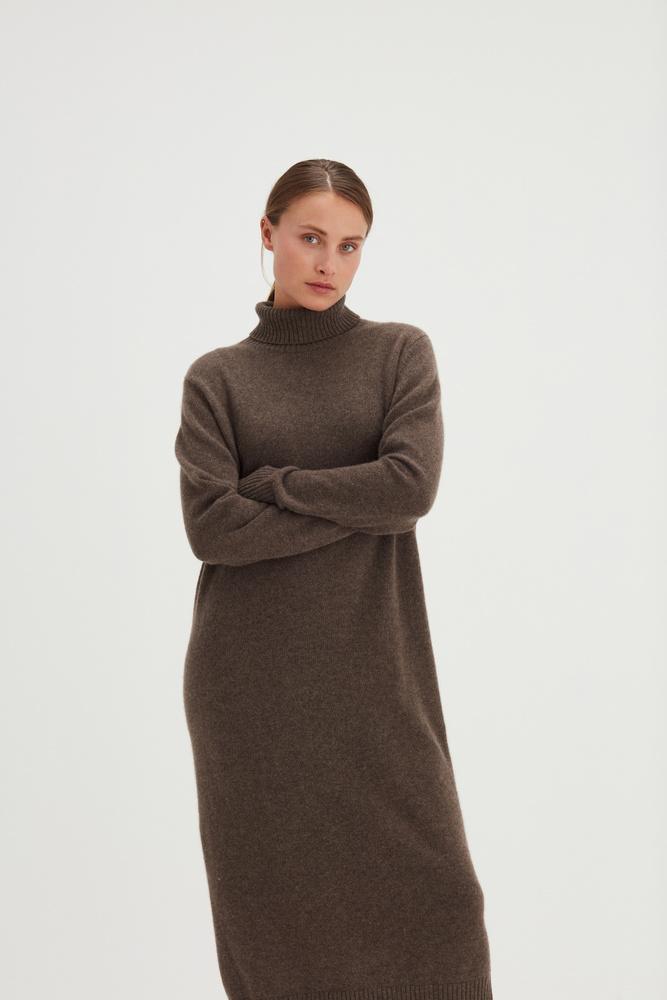 Chunky Roll Neck Dress