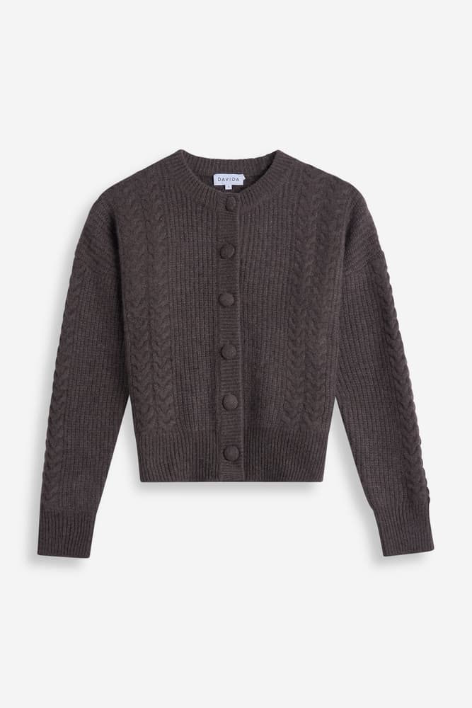 Chunky Cable Detail Cardigan