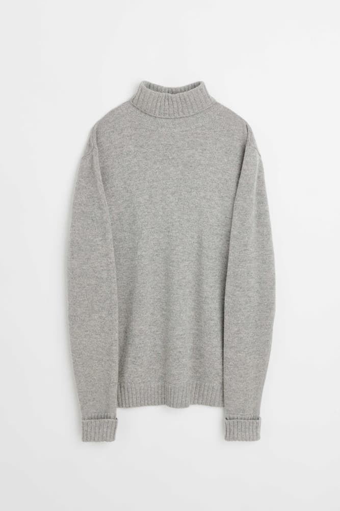 Man Chunky Roll Neck Sweater
