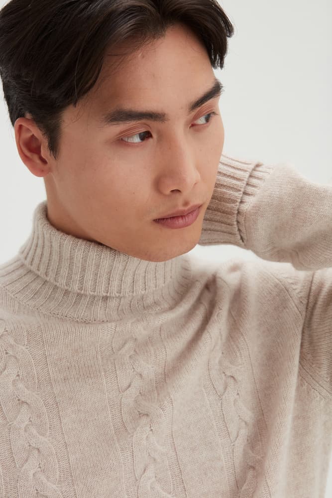 Man Cable Turtleneck