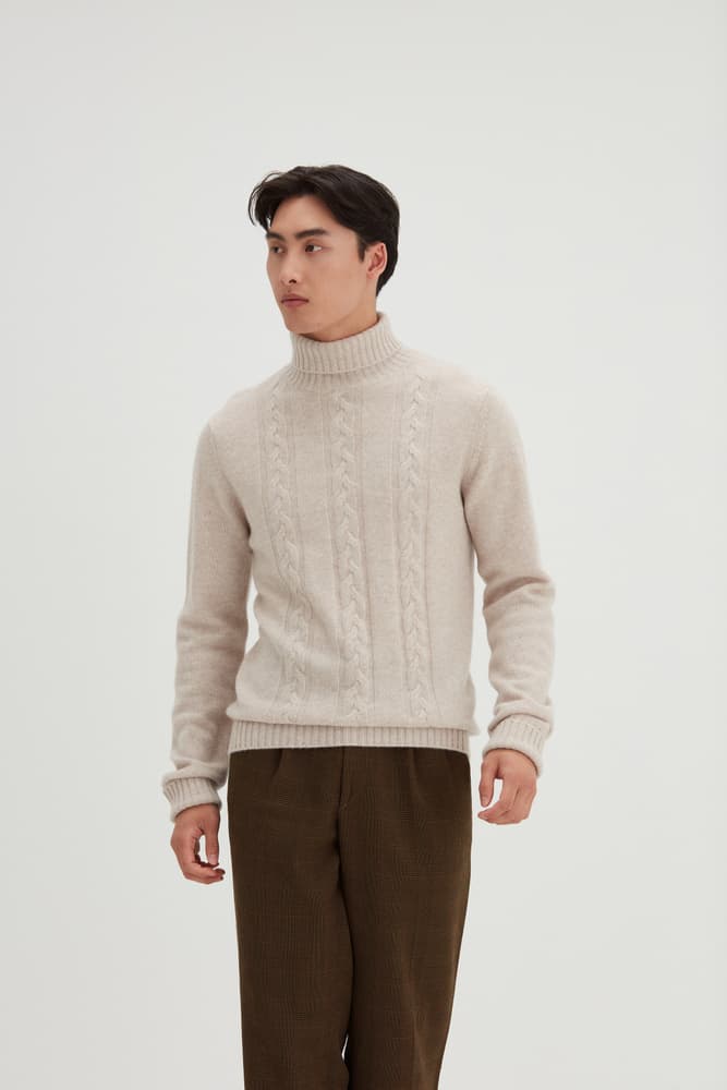 Man Cable Turtleneck