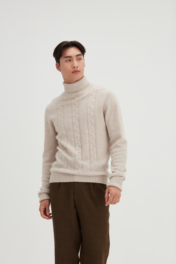 Man Cable Turtleneck