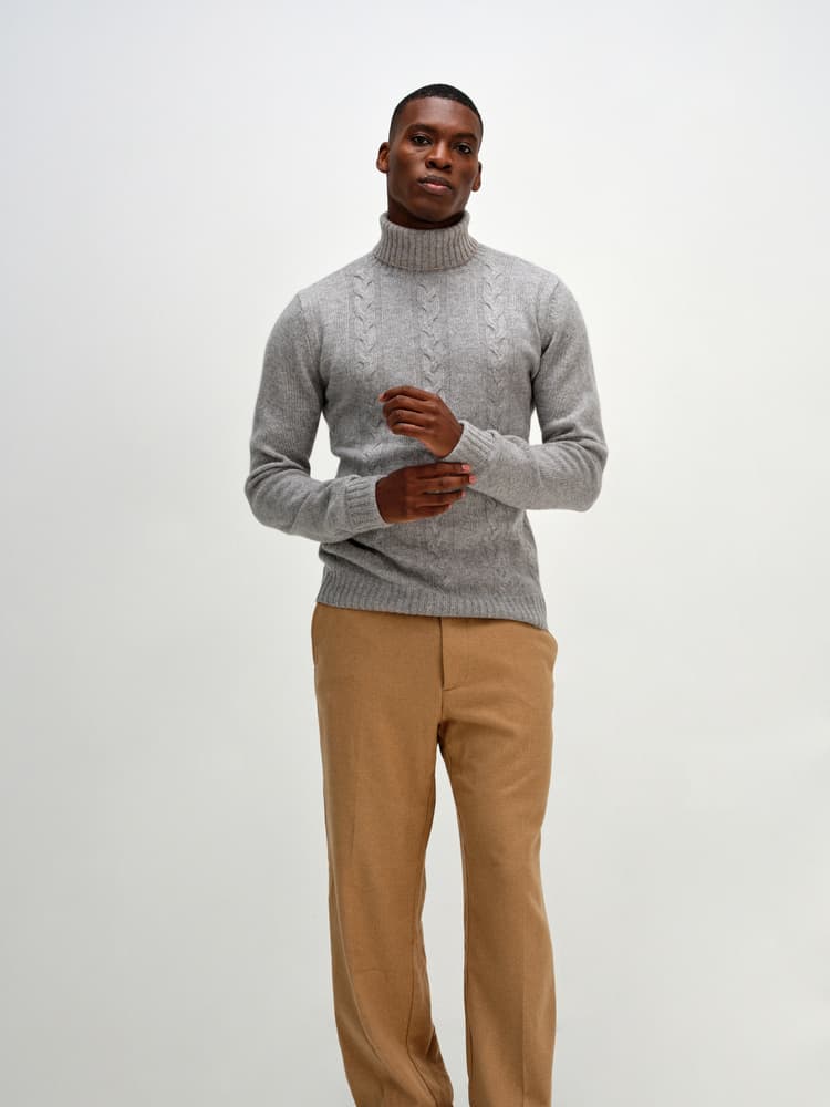 Man Cable Turtleneck