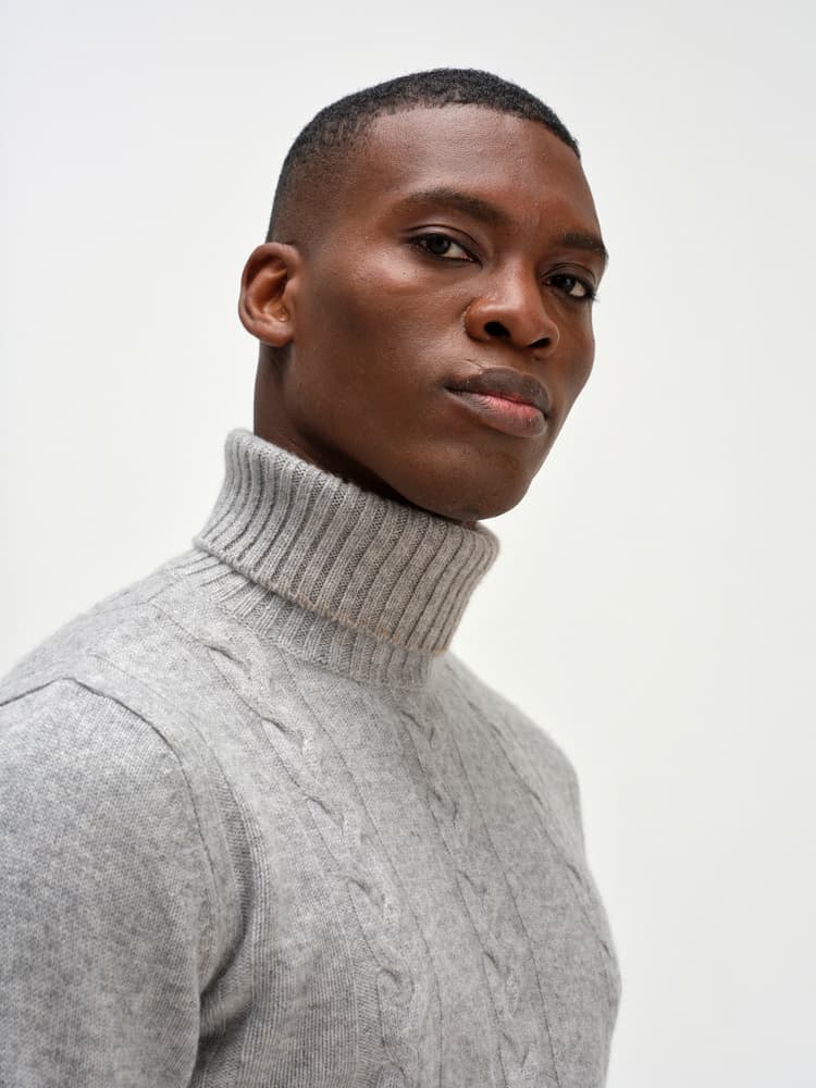 Man Cable Turtleneck