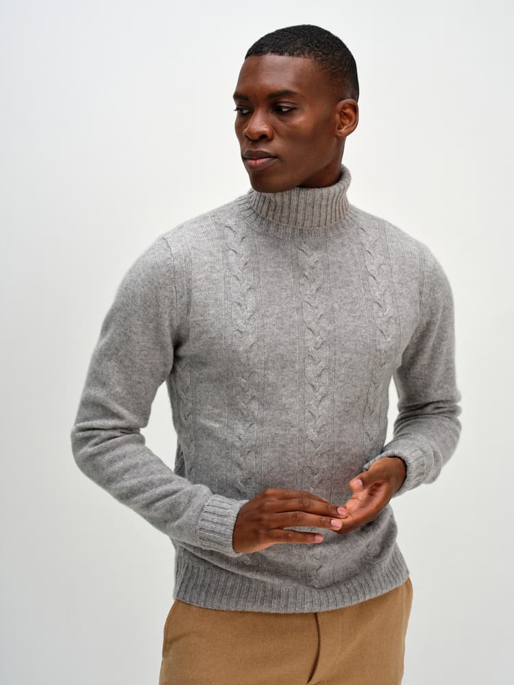 Man Cable Turtleneck