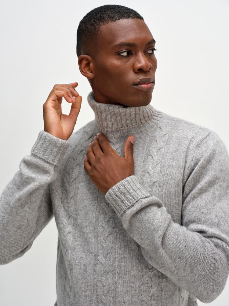 Man Cable Turtleneck