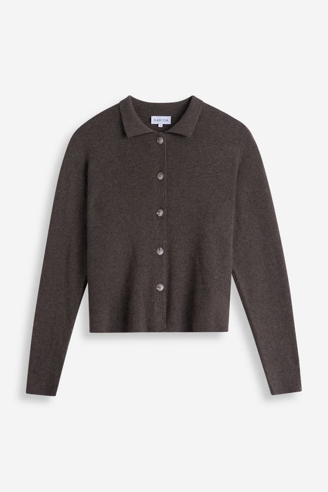 Buttoned Collar Cardigan