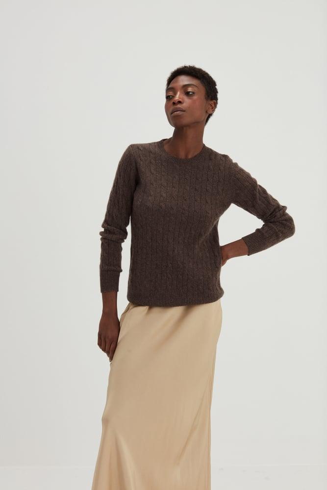 O-Neck Cable Sweater