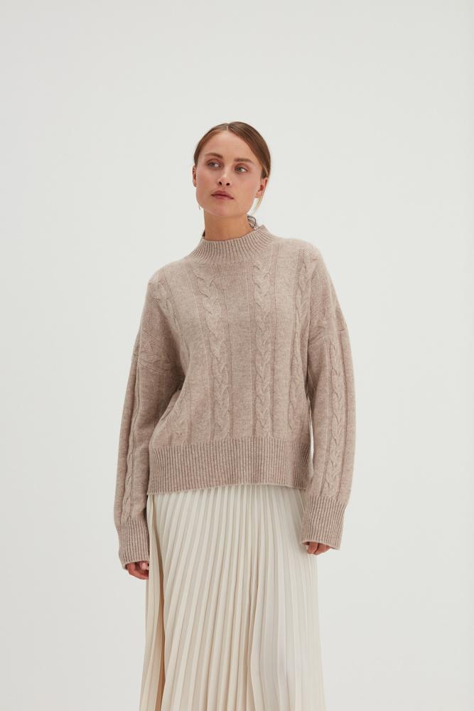 Boxy Cable Sweater