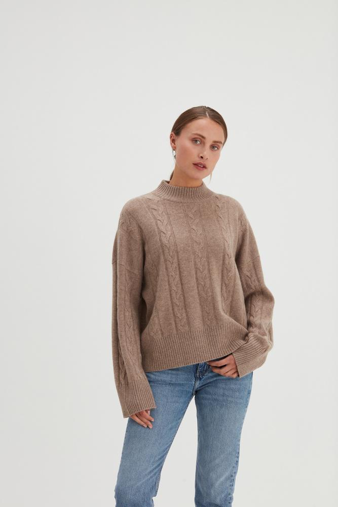 Boxy Cable Sweater