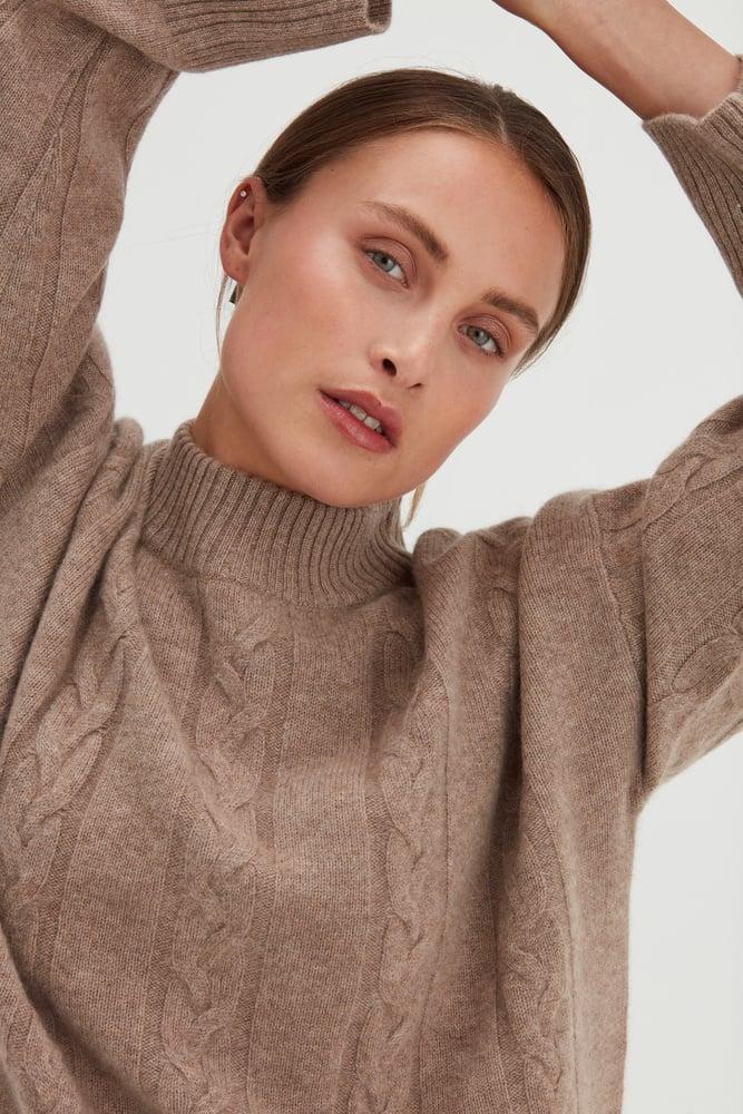 Boxy Cable Sweater