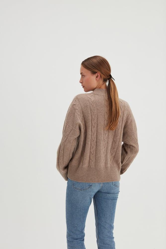 Boxy Cable Sweater