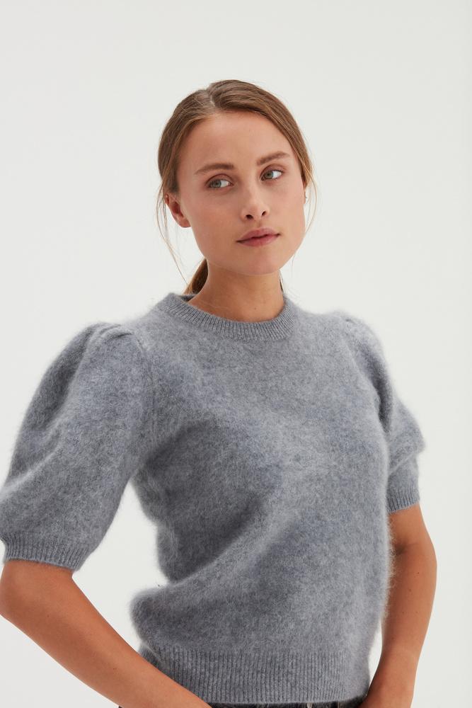 BRUSHED PUFF SLEEVE TSHIRT