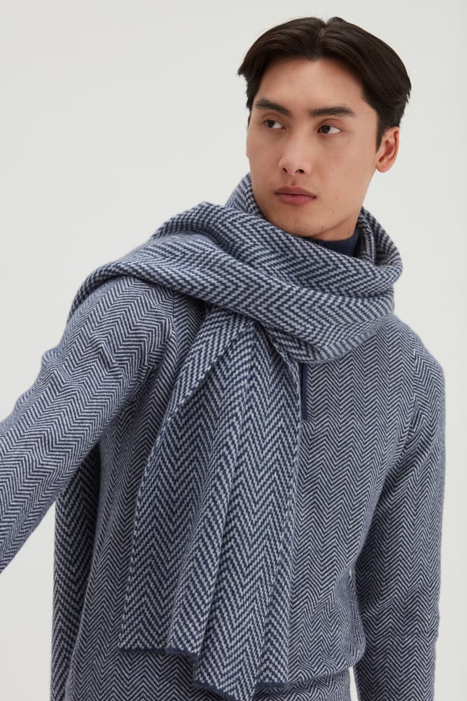 Big Classic Herringbone Scarf