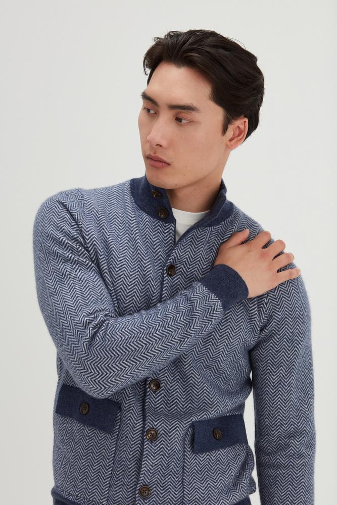 Man Herringbone  Jacket