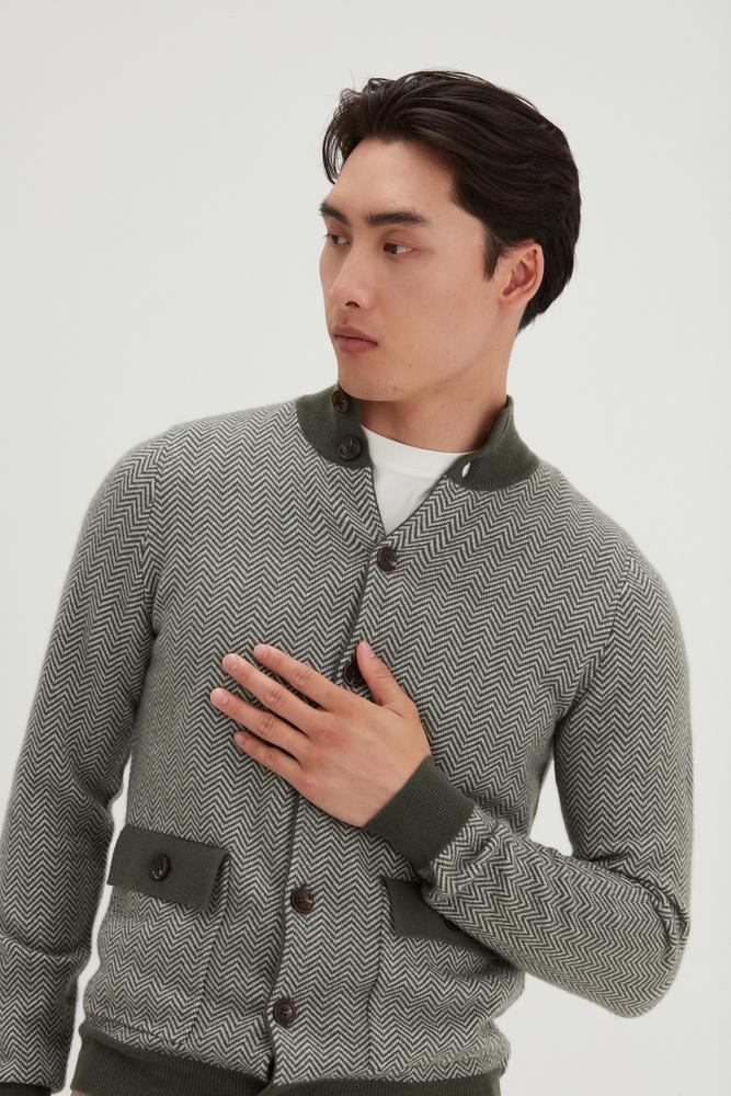 Man Herringbone  Jacket