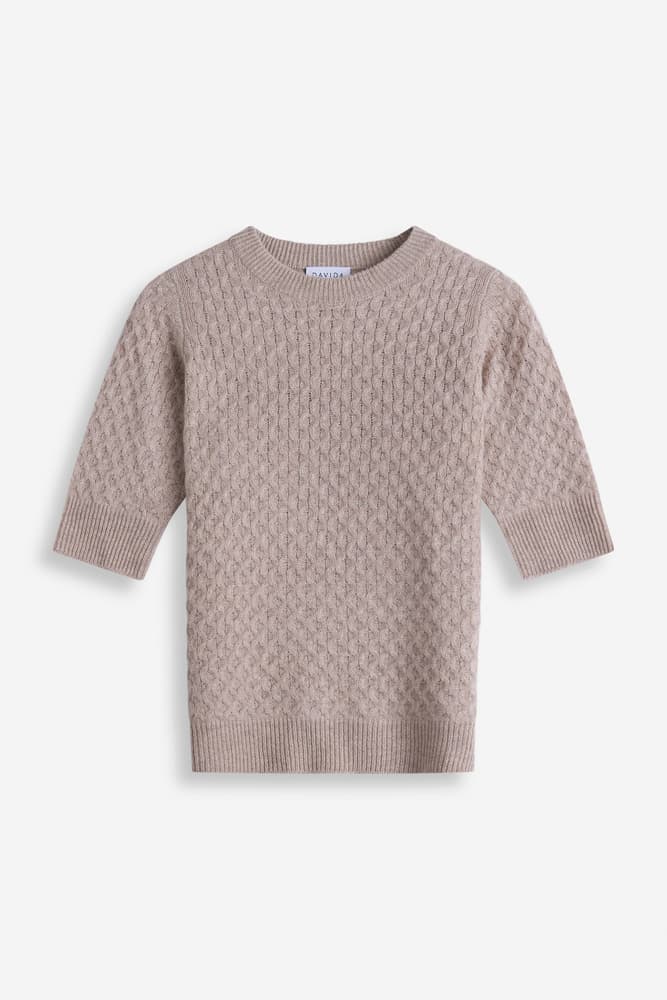 Boxy T-Shirt Diamond Knit