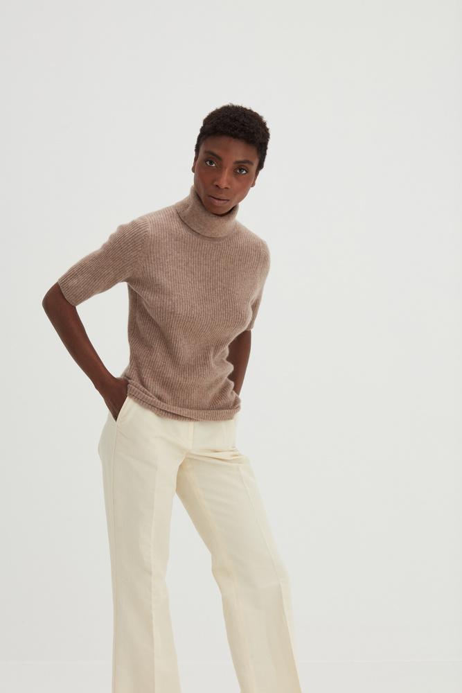 Turtleneck Rib T-shirt