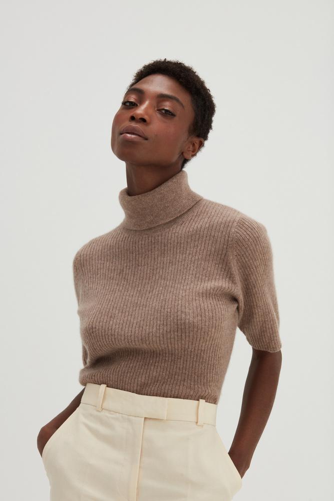 Turtleneck Rib T-shirt