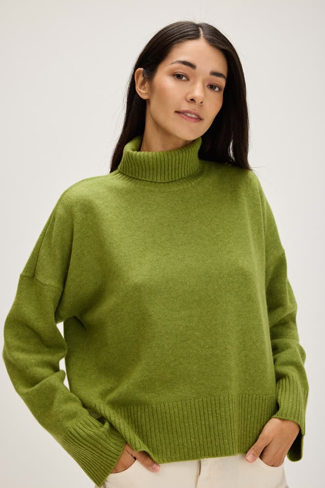 Chunky Roll Neck Sweater