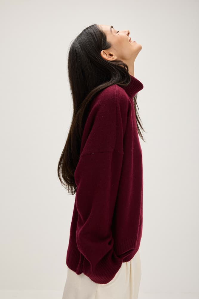 Chunky Roll Neck Sweater