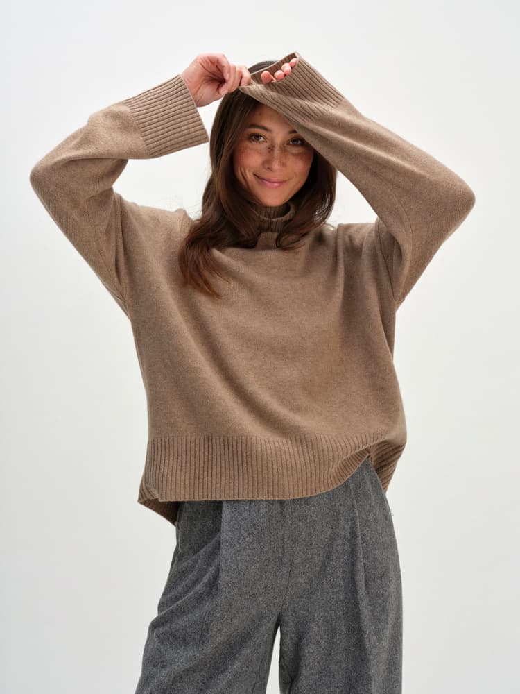 Chunky Roll Neck Sweater