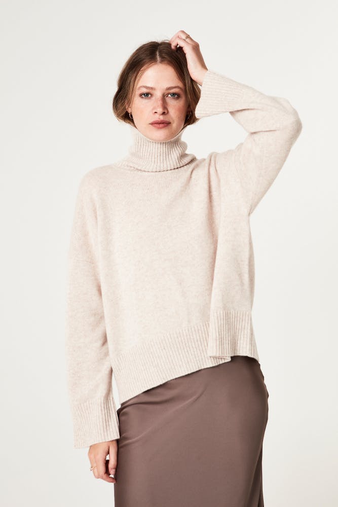 Chunky Roll Neck Sweater