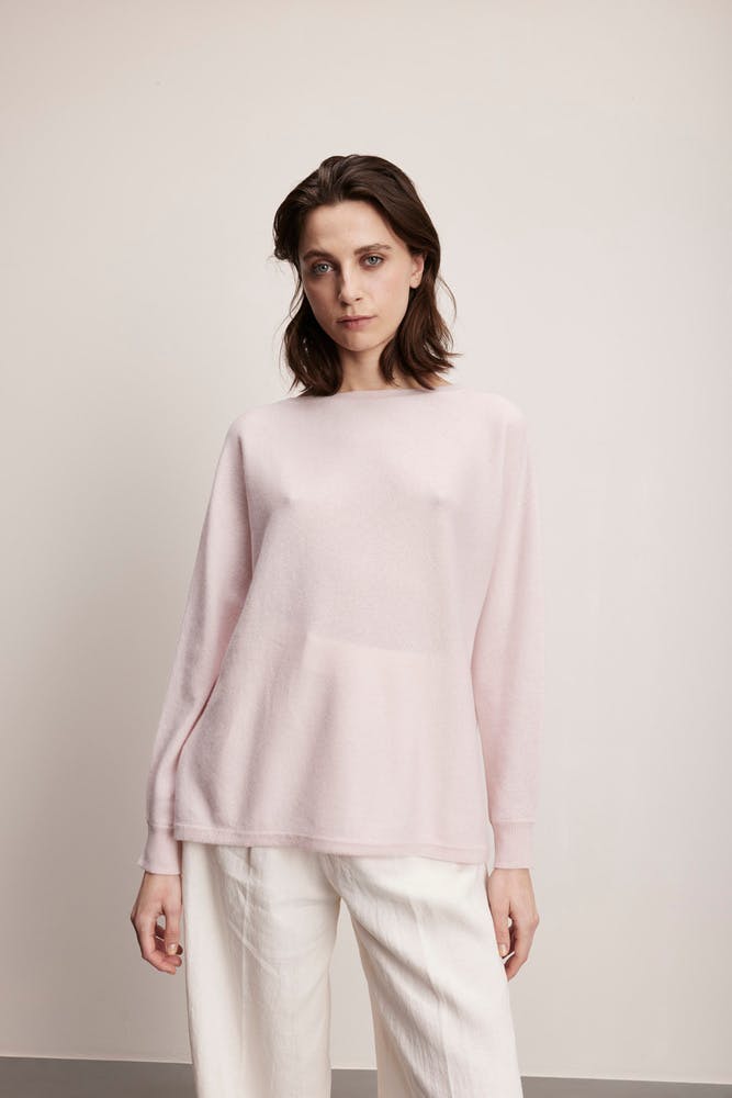 Boat Neck Loose Sweater