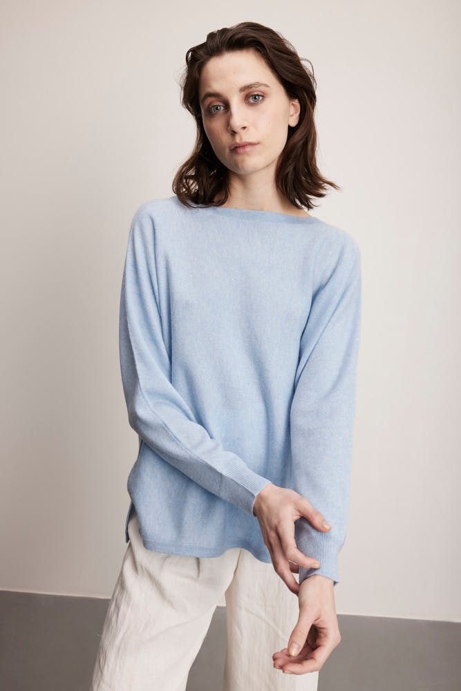 Boat Neck Loose Sweater