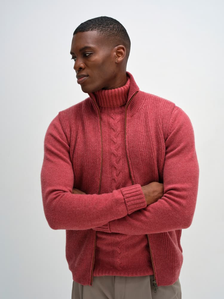 Man Zip Pockets Vest