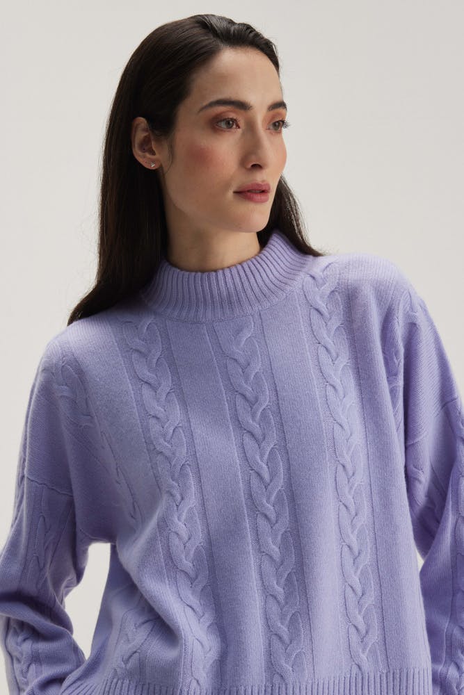 Boxy Cable Sweater