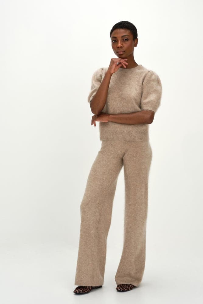 BRUSHED PUFF SLEEVE TSHIRT