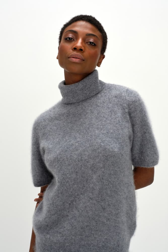 Brushed Turtleneck T-Shirt