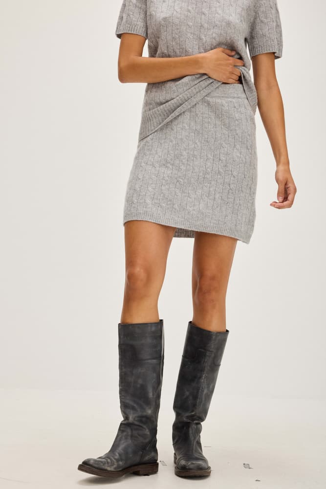 A-Line Cable Mini Skirt