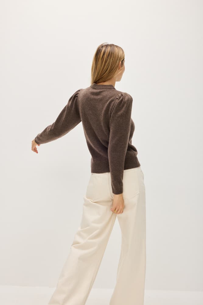 Puff Sleeve Sweater Long