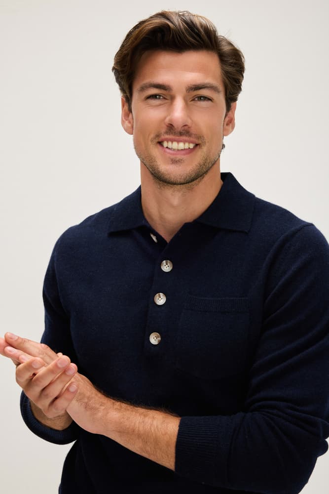 Man Polo Pocket Sweater
