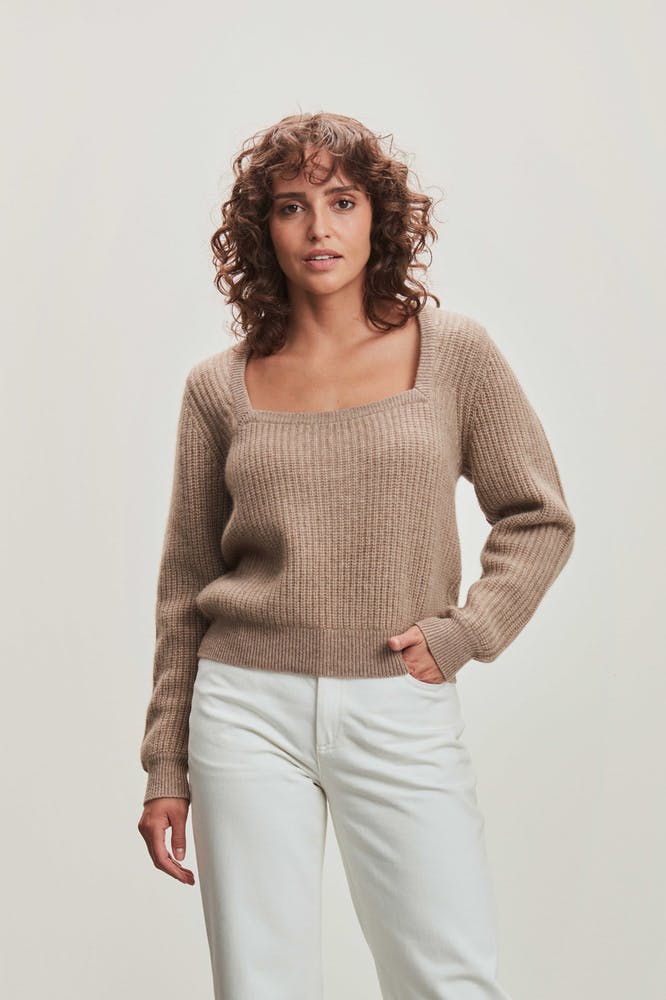 Chunky Square Neck Sweater