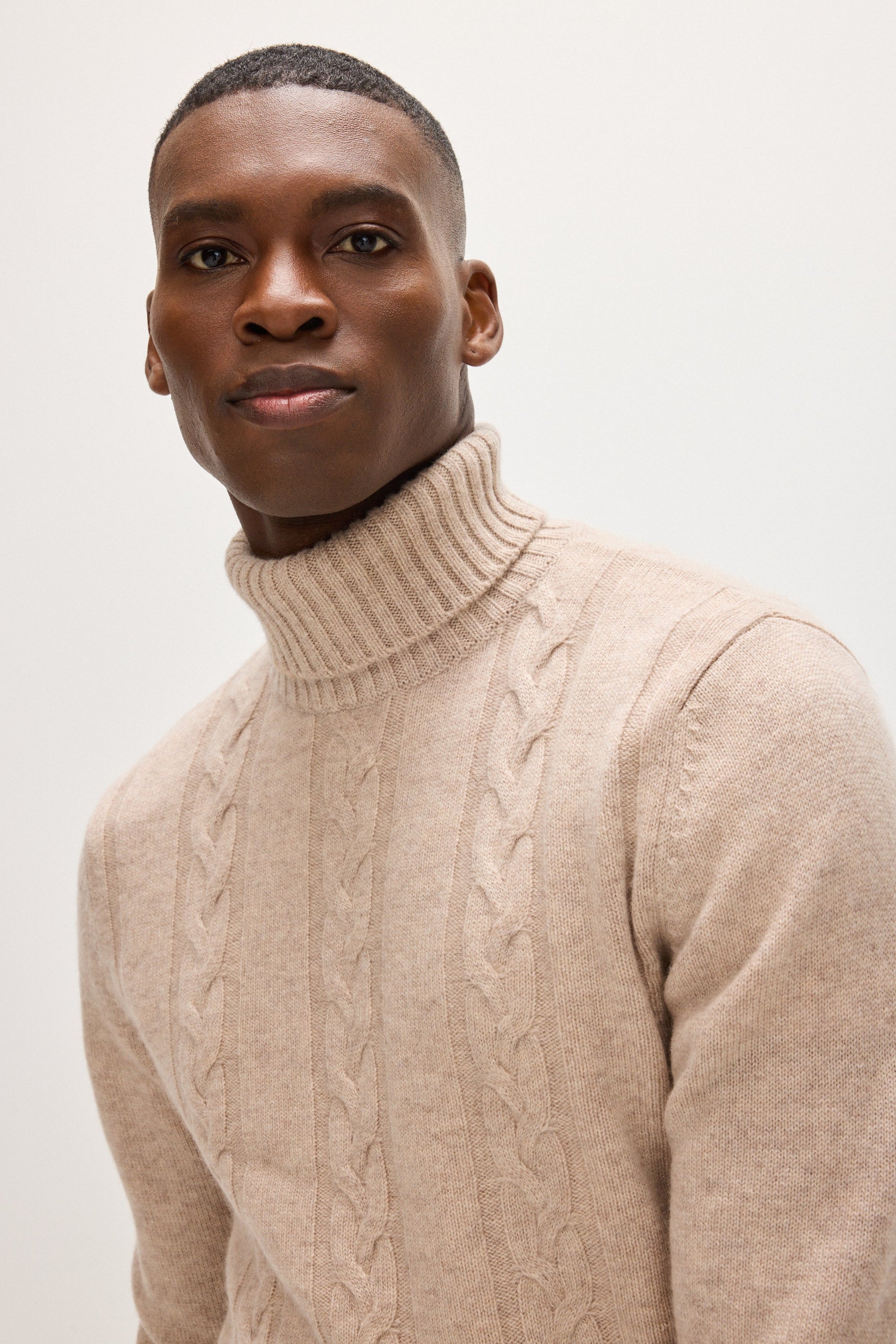 Men tops cable knit sweaters