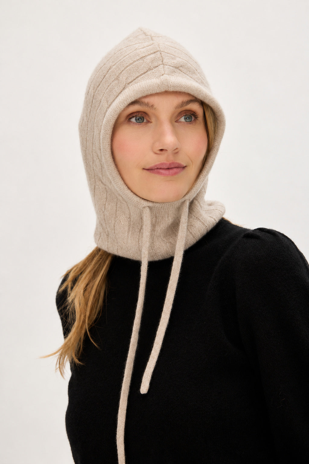 Davida Balaclava Cable Accessories Light Beige