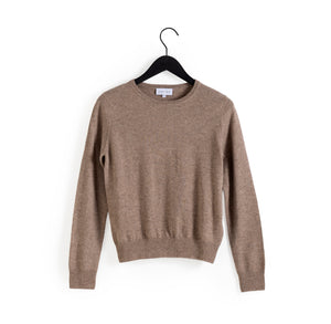 Basic O-neck Sweater - Mink