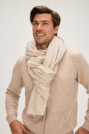 Big Classic Scarf - Light Beige
