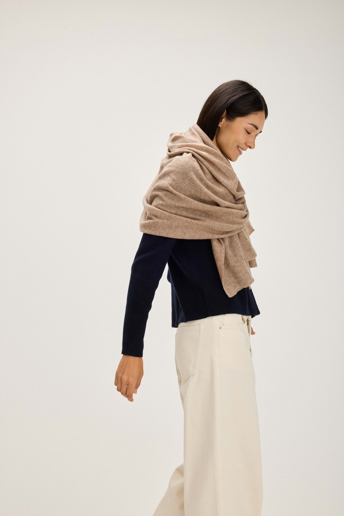 Davida Big Classic Scarf Scarf Mink