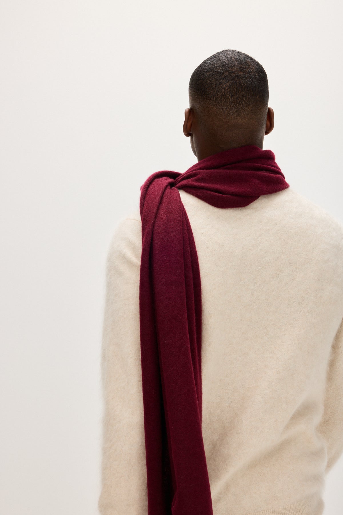 Davida Big Classic Scarf Scarf Mulberry Red
